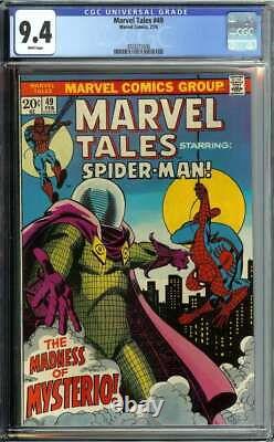Marvel Tales #49 Cgc 9.4 White Pages // Spider-man + Mysterio Cover 1974