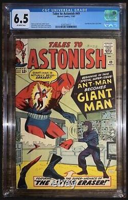 Marvel Tales to Astonish #49 CGC 6.5 Off-White Pages 1963 First App Giant Man