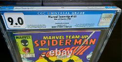 Marvel Team-Up #141 CGC 9.0 WHITE Canadian Price Variant CPV 1st Black Suit