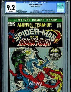 Marvel Team Up #1 CGC 9.2 NM- White Pages 1972 Marvel Comics Amricons B11