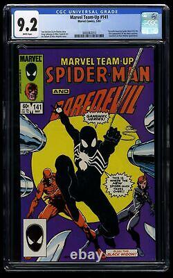 Marvel Team-up #141 CGC NM- 9.2 White Pages 1st Black Costume