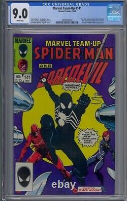 Marvel Team-up #141 Cgc 9.0 1st Spider-man Black Costume White Pages