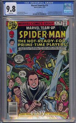 Marvel Team-up #74 Cgc 9.8 Spider-man Saturday Night Live White Pages 9015
