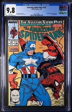 Marvel The Amazing Spider-man #323 Cgc 9.8 Nm/m White 11/89 Silver Sable Captain