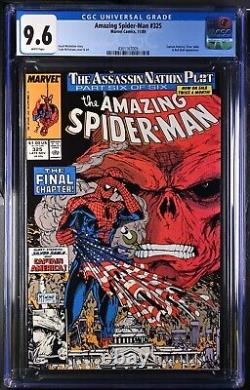 Marvel The Amazing Spider-man #325 Cgc 9.6 Nm+ White Pages 11/89 Captain America
