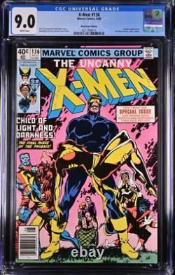 Marvel Uncanny X-Men #136 CGC 9.0 White Pages John Byrne NEWSSTAND key Phoenix