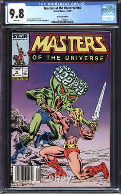 Masters Of The Universe #10 Cgc 9.8 White Pages // Newsstand Marvel 1987
