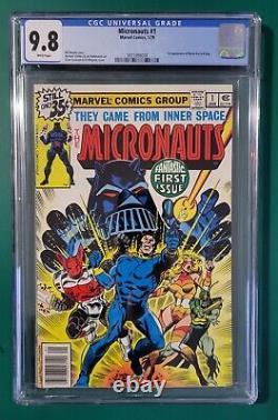 Micronauts #1 CGC 9.8 Newsstand 1st Baron Karza 1979 Marvel WHITE PAGES