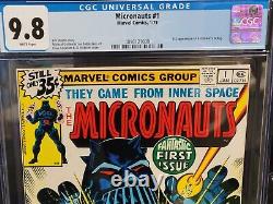 Micronauts #1 CGC 9.8 Newsstand 1st Baron Karza 1979 Marvel WHITE PAGES