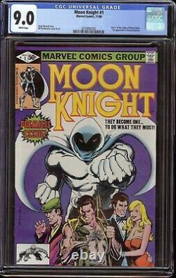 Moon Knight # 1 CGC 9.0 White (Marvel, 1980) Origin of Moon Knight, begin series