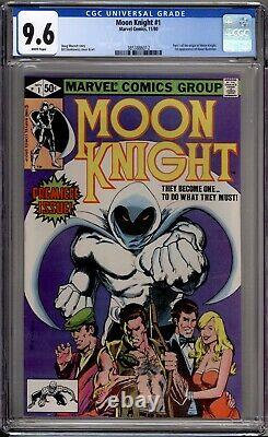 Moon Knight 1 CGC Graded 9.6 NM+ White Pages Marvel Comics 1980