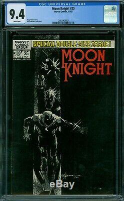 Moon Knight 25 CGC 9.4 White Pages