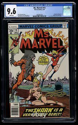 Ms. Marvel #15 CGC NM+ 9.6 White Pages Marvel