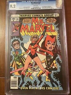Ms. Marvel #18 6/78 Cgc 9.2 White Pages! First Mystique Excellent Key High Grade