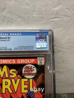Ms Marvel # 1 1977 CGC 9.2 NEAR MINT- White Pages First Appearance of Ms Marvel