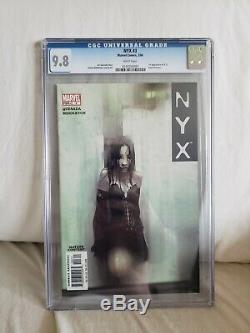 NYX 3 (Marvel) CGC 9.8 White Pages 1st X-23 Cracked Case