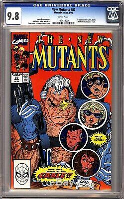 New Mutants 87 CGC 9.8 White 1st Appearance of Cable