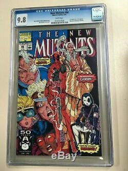 New Mutants #98 1991 CGC 9.8 White Pages 1st Appearance Deadpool
