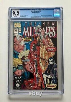 New Mutants #98 CGC 9.2 1st Appearance Deadpool Gideon Domino White Pages