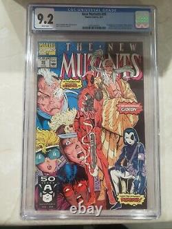 New Mutants 98 CGC 9.2 White Pages First appearance of Deadpool