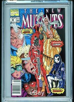 New Mutants #98 CGC 9.4 White 1st Deadpool Newsstand