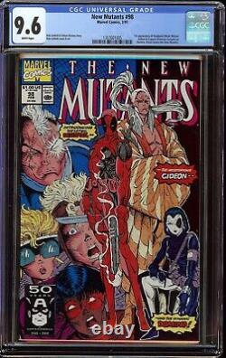 New Mutants # 98 CGC 9.6 White (Marvel 1991) 1st appearance Deadpool