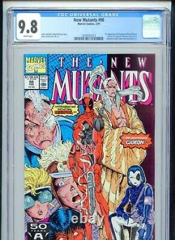 New Mutants #98 CGC 9.8 White Pages 1st Deadpool