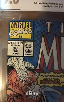 New Mutants 98 Cgc 9.6 White Pages 1st Appearance Deadpool Wade Wilson