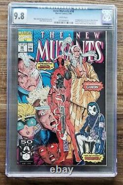 New Mutants 98 Cgc 9.8 First Deadpool White Pages Marvel 1991