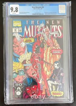 New Mutants #98 (Marvel 1991) CGC 9.8 WP White Pages 1st Appearance of Deadpool