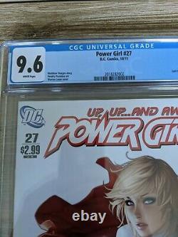 POWER GIRL #27 CGC 9.6 (10/11) WARREN LOUW COVER WHITE PAGES HTF FINAL ISSUE \uD83D\uDD25
