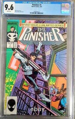 PUNISHER #1 CGC GRADED 9.6 WHITE PAGES KLAUS JANSON 1987 MARVEL MCU not cbcs