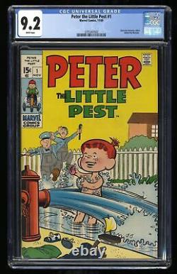 Peter the Little Pest #1 CGC NM- 9.2 White Pages Marvel 1969