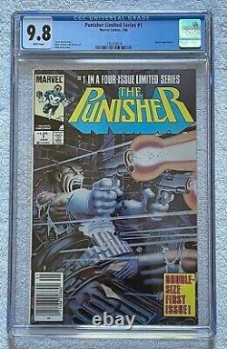 Punisher Limited Series #1 CGC 9.8 NEWSSTAND White Pages