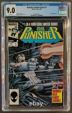 Punisher Limited Series #1 Cgc 9.0 White Key Issue Marvel Comics 1986