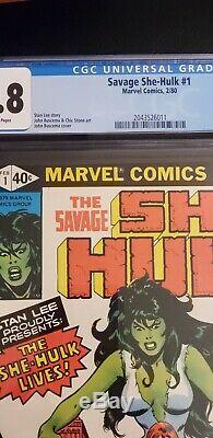 SAVAGE SHE-HULK #1 CGC 9.8 WHITE PAGES ORIGIN AND FIRST APPEARANCE Hot
