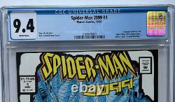 SPIDER-MAN 2099 #1 CGC 9.4 Toy Biz White Cover Variant NM 2001 Marvel Comics