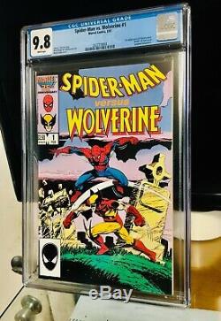 SPIDER-MAN vs WOLVERINE #1 (Marvel Comics, 1987) CGC Graded 9.8 White Pages Mint