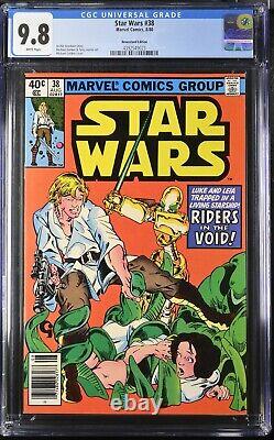 STAR WARS #38 CGC 9.8 NM/MT NEWSSTAND (Marvel, 1980) WHITE Pages 1ST PRINTING