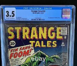STRANGE TALES #89 CGC 3.5 OWithWHITE Pgs-1st Fin Fang Foom/Shang Chi Excel Reg