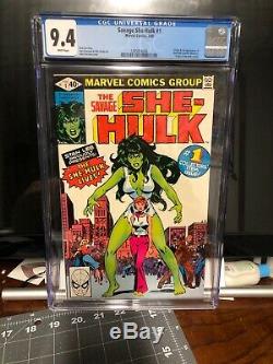 Savage SHE HULK #1 CGC 9.4 1980 White Pages 1st Appearance/Origin Marvel Disney+