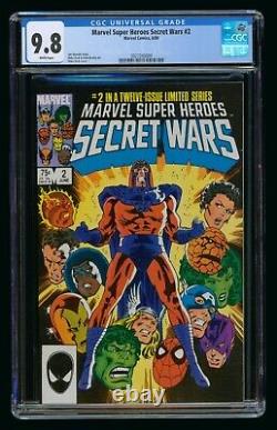 Secret Wars #2 Cgc 9.8 Marvel Super Heroes Avengers White Pages