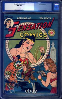 Sensation Comics #40 CGC 9.2 (2nd Best! White Pages!) H. G. Peter, Wonder Woman