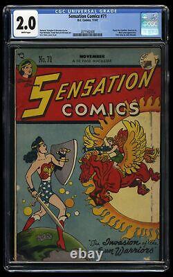 Sensation Comics #71 CGC GD 2.0 White Pages Wonder Woman