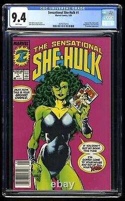 Sensational She-Hulk (1989) #1 CGC NM 9.4 White Pages Origin Retold! Marvel 1989