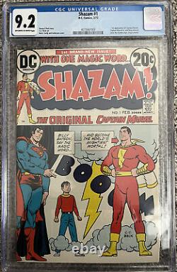 Shazam #1 CGC 9.2 Off-White Pages 1st Captain Marvel since Golden Age DC 1973