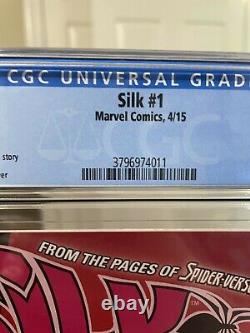 Silk #1 CGC 9.8 WHITE Pages 1st Solo Title, Cindy Moon 2015 Marvel Comics
