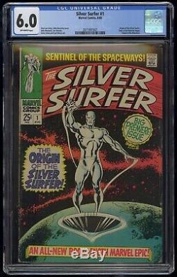 Silver Surfer (1968) #1 CGC 6.0 Blue Label Off-White Pages Origin Silver Surfer