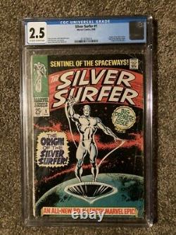 Silver Surfer #1 Cgc 2.5 Off-white To White Pages- Origin Of The Silver Surfer