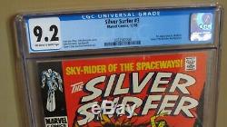 Silver Surfer 3 CGC 9.2 1st Mephisto Hot 1968 Marvel off w to white pages